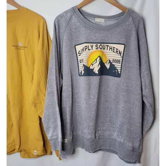 Simply Southern- Women's 2 piece shirt and sweatshirt- plus size XXL - Picture 3 of 7